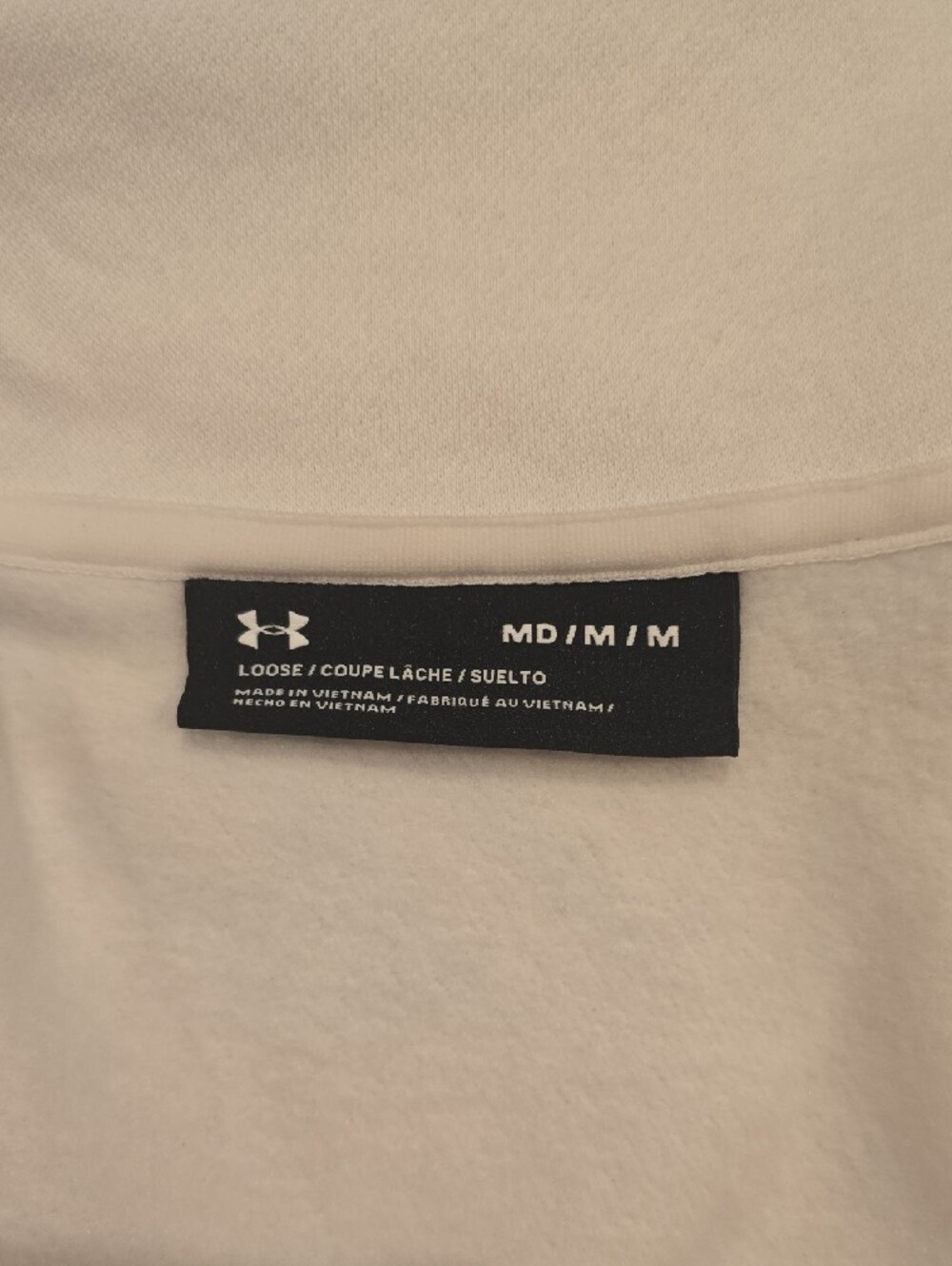 Under Armour White Full-Zip 'IRISH' Sweatshirt Jacket - Picture 3 of 3